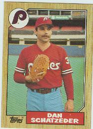 1987 Topps Baseball Cards      789     Dan Schatzeder